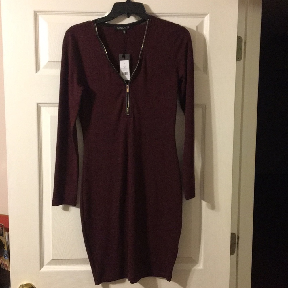 Long Sleeve Dress with Quarter Zip